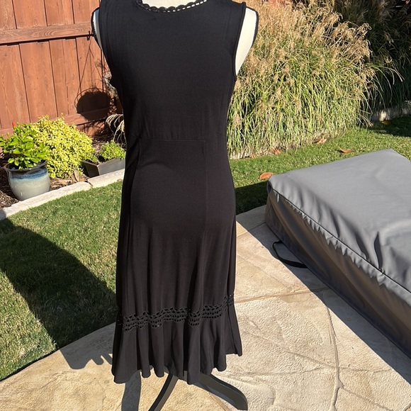 Liz Claiborne Stretchy Black Dress- Medium - Picture 3 of 11